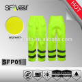2015 high quality reflective tape work pants with pu or pvc coating conform to EN ISO 20471